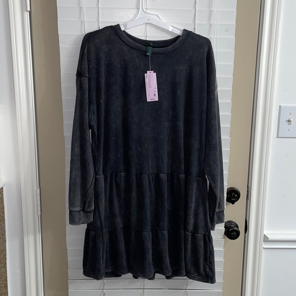 Wild Fable long sleeve gray dress size XXL NWT!